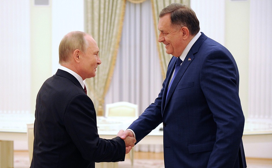 Dodik u Moskvi: Putin zna da je RS zaslužna što se BiH nije priključila sankcijama