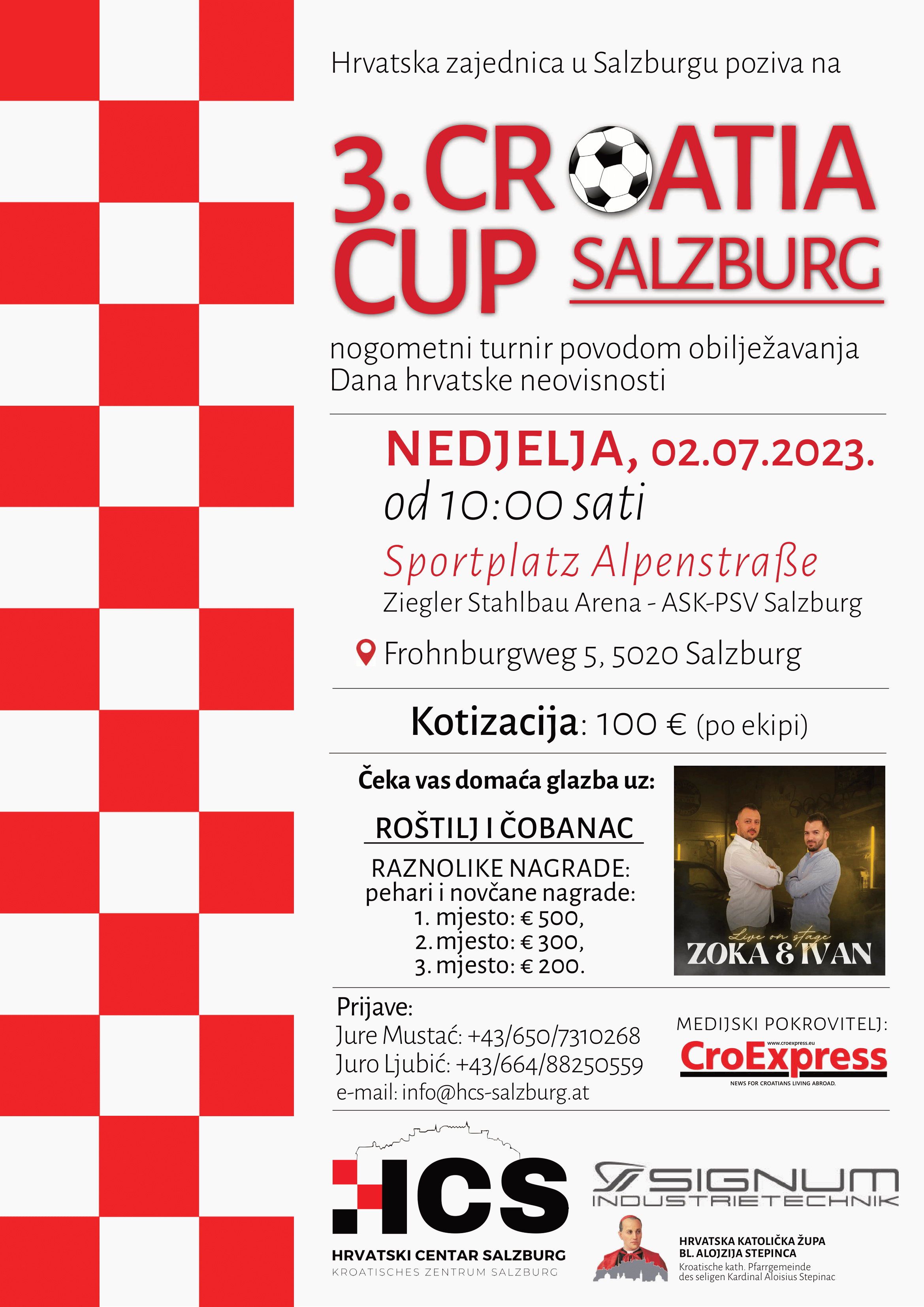 Nogometni turnir - 3.CROATIA CUP - Salzburg