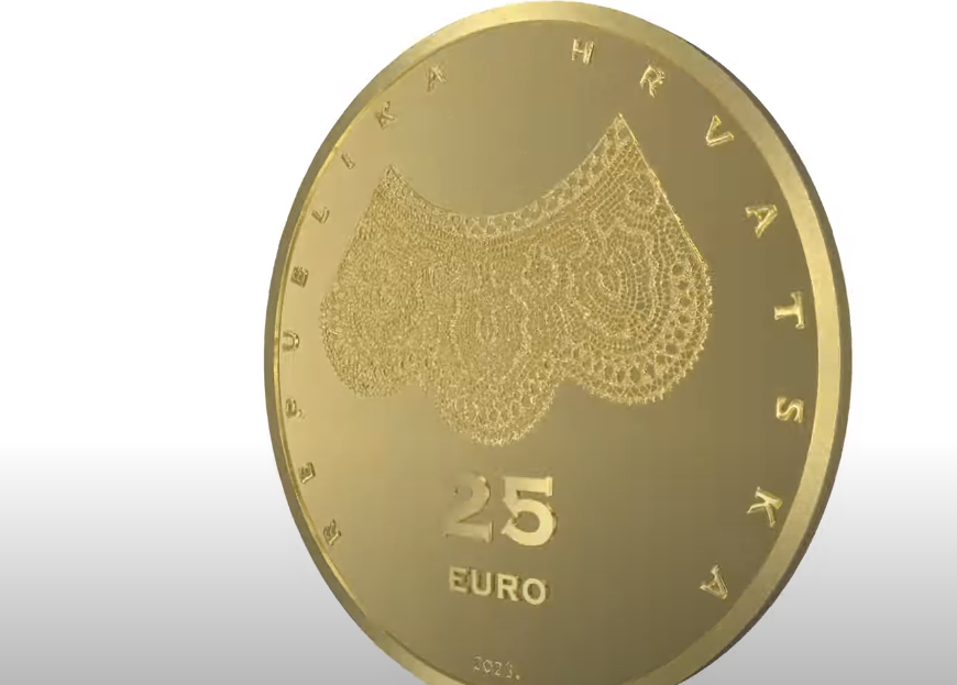 Hrvatska čipka osvanula je i na novim numizmatičkim eurokovanicama