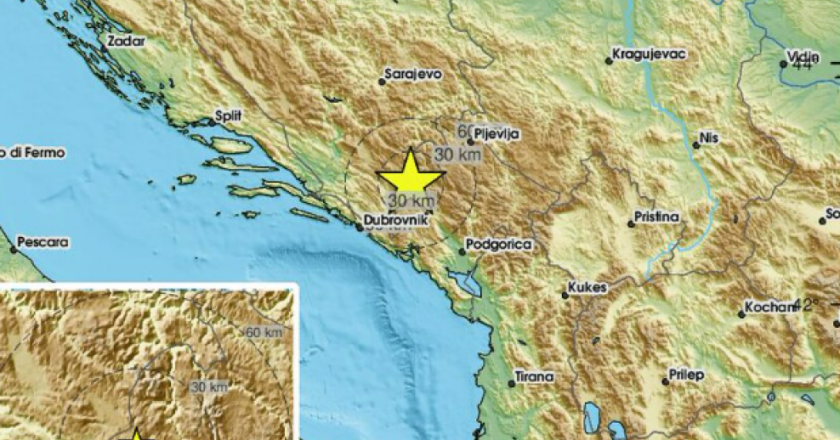 Potres magnitude 3,0 pogodio Crnu Goru, osjetio se i u Hercegovini