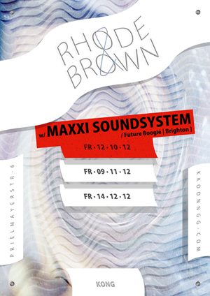 Fr, 12.10. Maxxi Soundsystem