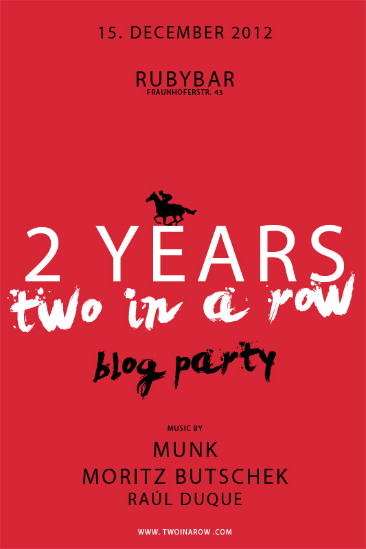 Sa, 15.12. / 2 Jahre two in a row Party in der Rubybar