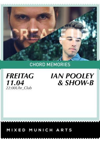Freitag, 11.04. Ian Pooley & Show-B – Mixed Munich Arts