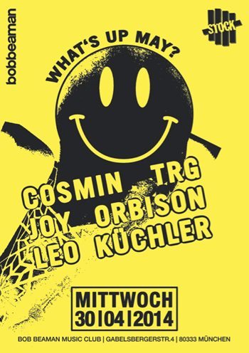 Mittwoch, 30.04. Stock 5 mit Joy Orbison – Bob Beaman