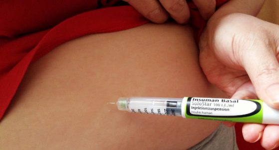 Injektion af insulin