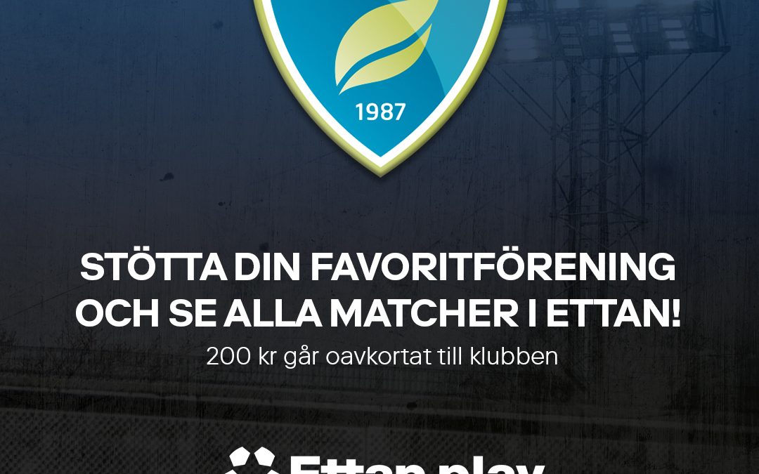 Se Umeå FC:s matcher via ettanplay.se – samtidigt som du stöttar Umeå FC