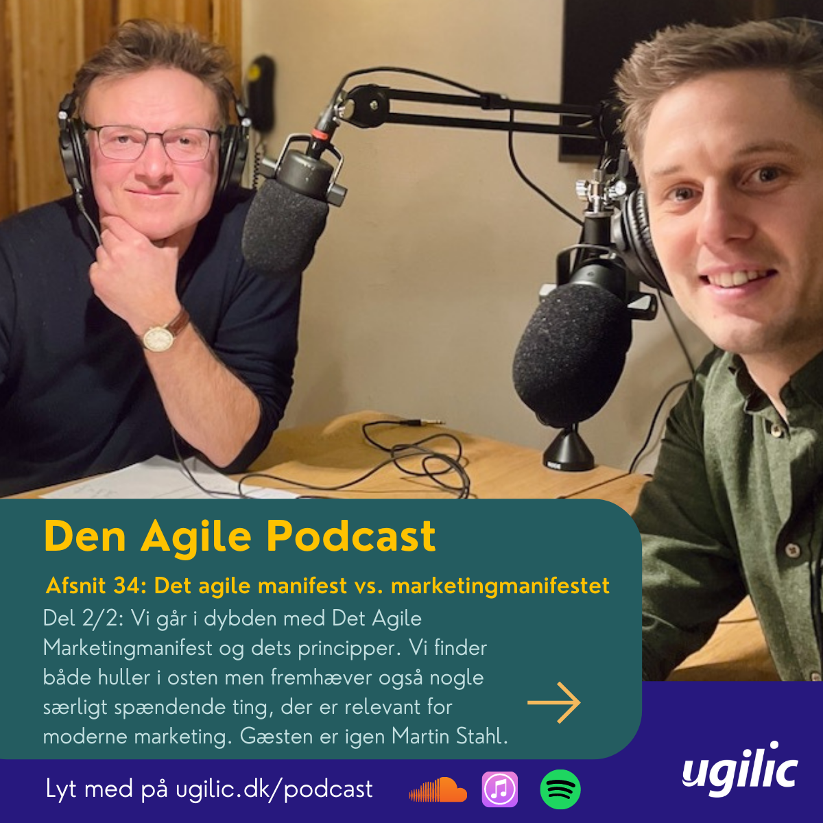 Lyt til Den Agile Podcast nr 34. Agile vs marketing manifest