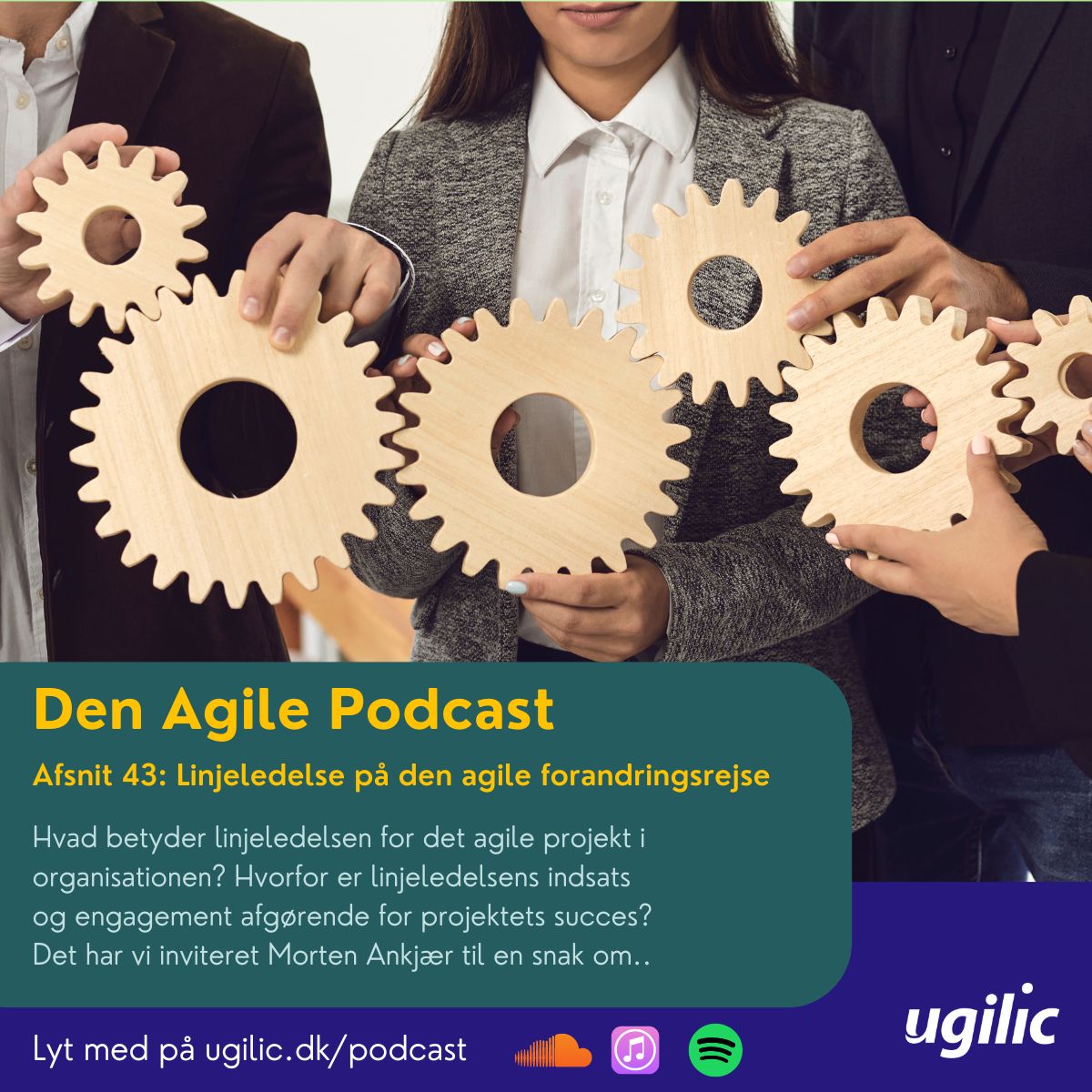 Lyt til podcasten Den Agile Podcast. Nr 43 om Linjeledelse i agil organisation