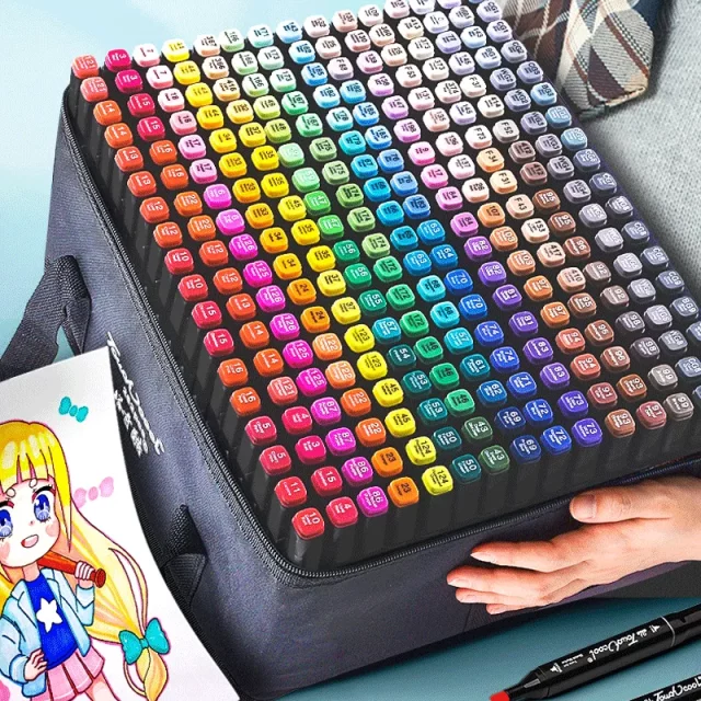 24-168 Colours Oily Art Marker Pen Set.