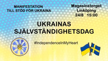 Manifestation på Ukrainas självständighetsdag / Маніфестація до Дня Незалежності України