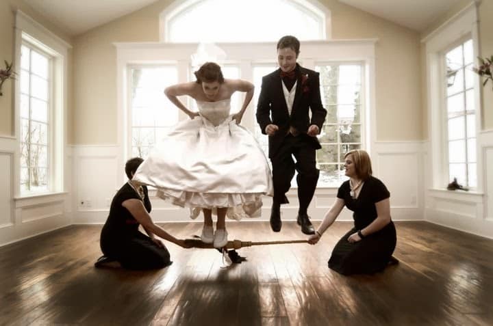 Jumping the broom wedding ritualritual