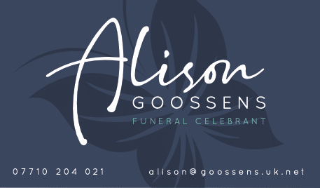 alison goosens funeral celebrant