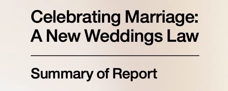 law commission wedding law reform report