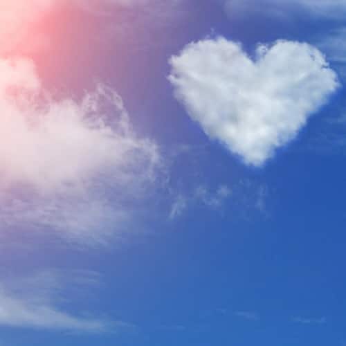 sue bevan wedding and funeral celebrant heart cloud pic