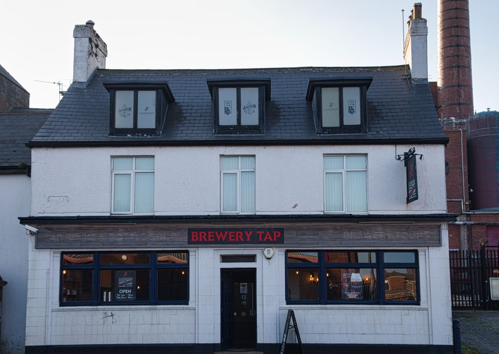 Editorial use only: The Brewer's Tap pub next to Cameron's brewery in Hartlepool. Taken on 08-Mar-2025 1 hartlepoolbrewerytap0803251
