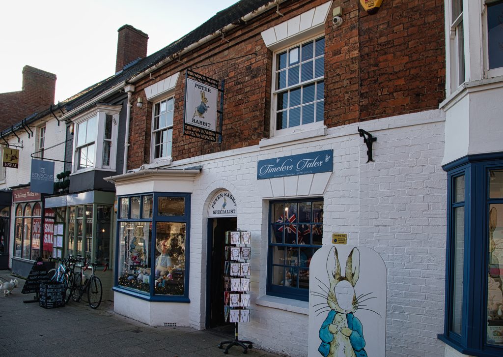 Editorial use only: Peter Rabbit shop in Stratford-upon-Avon. Taken on 02-Feb-2025 1 peterrabbitshop1030225