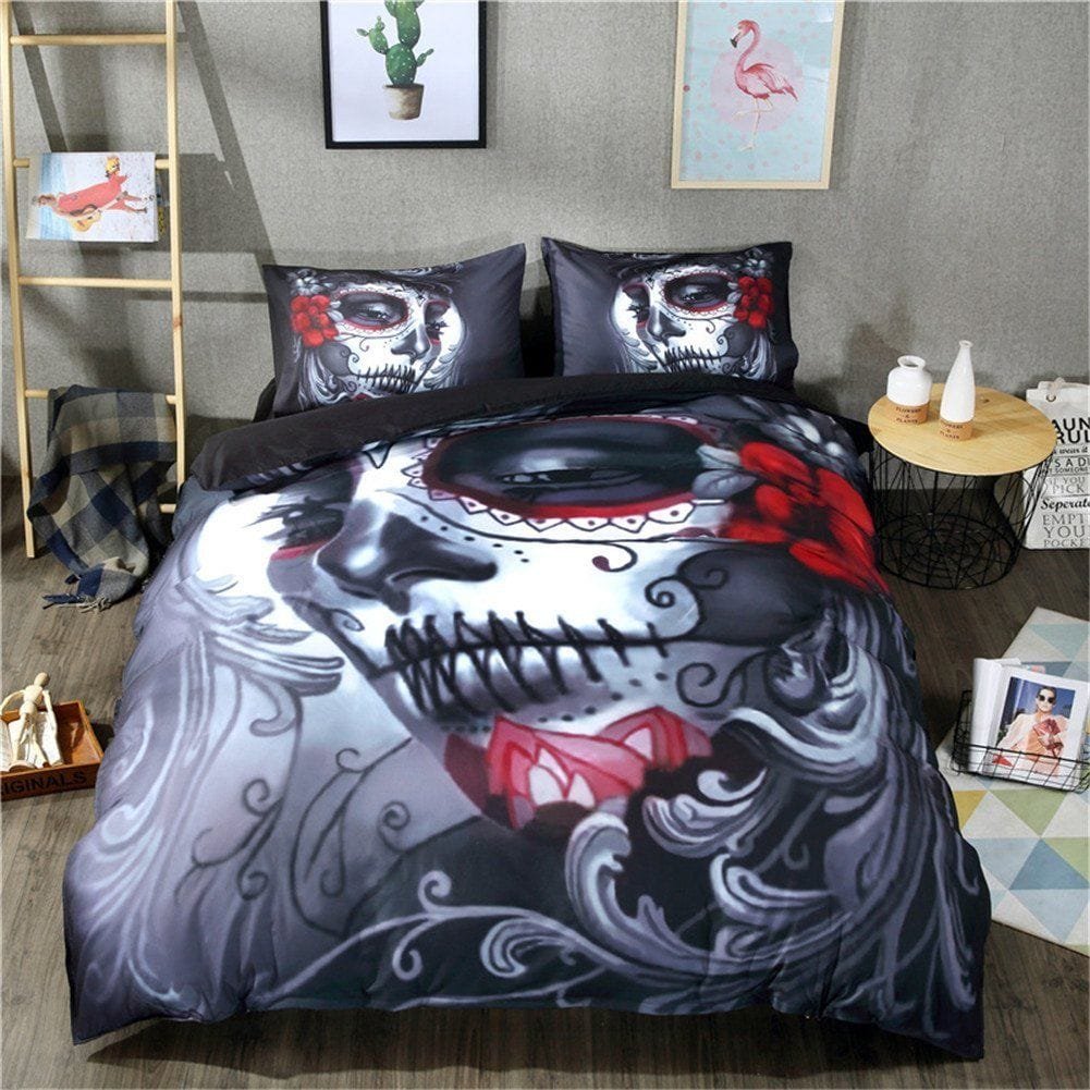 4 pc funda de edredón juegos 3d impresión Joker Calavera