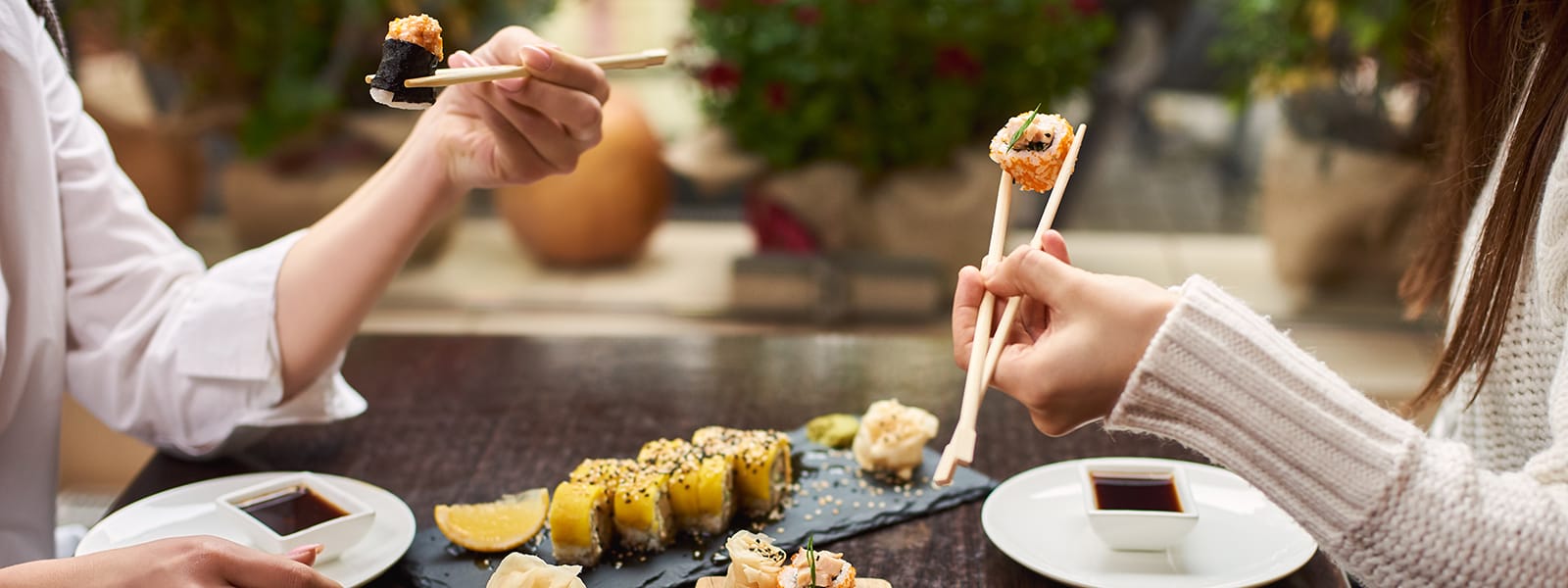 uramaki sushi med en twist