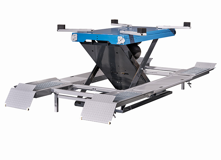 Hebebühne und Richtbühne