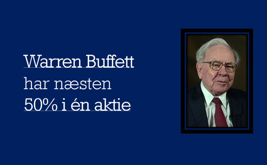 Warren Buffett har næsten 50 pct i en aktie