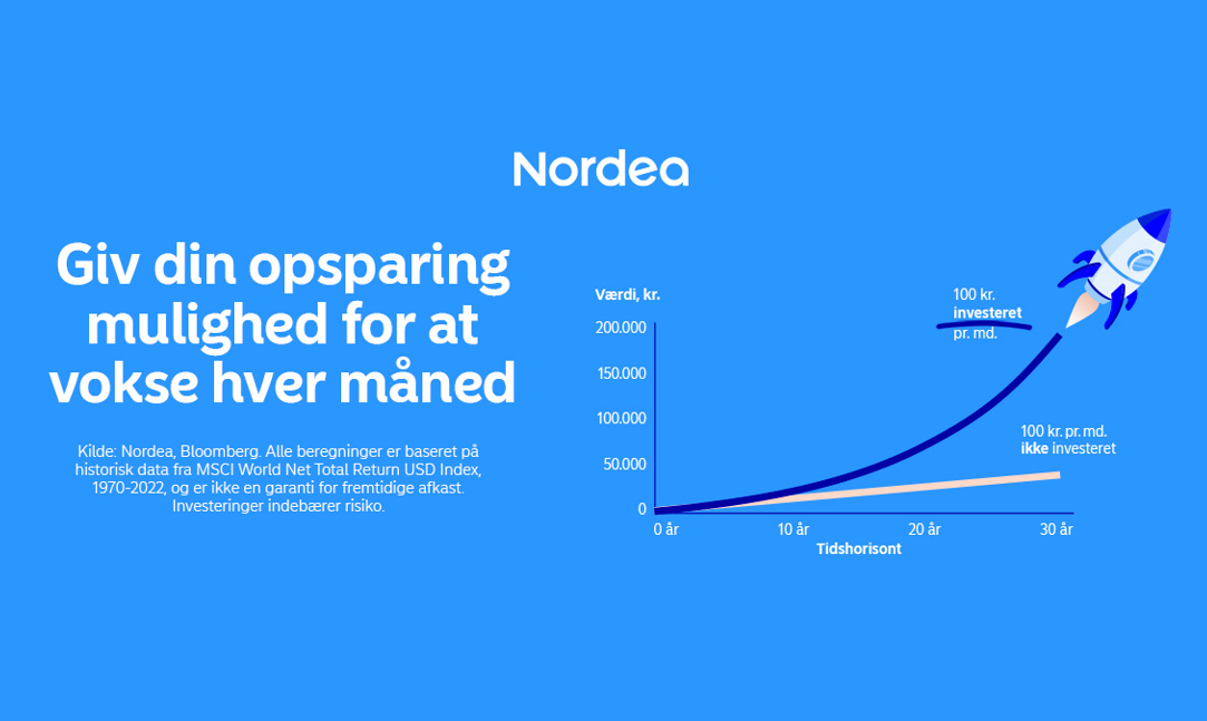 Nordea 1 hjemmeside månedsopsparing