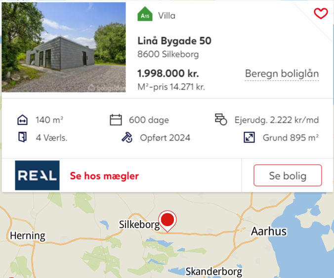 Bolig til salg udenfor Silkeborg