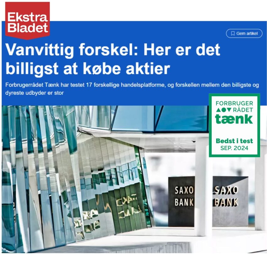 Saxo Bank Bedst i Test 2024