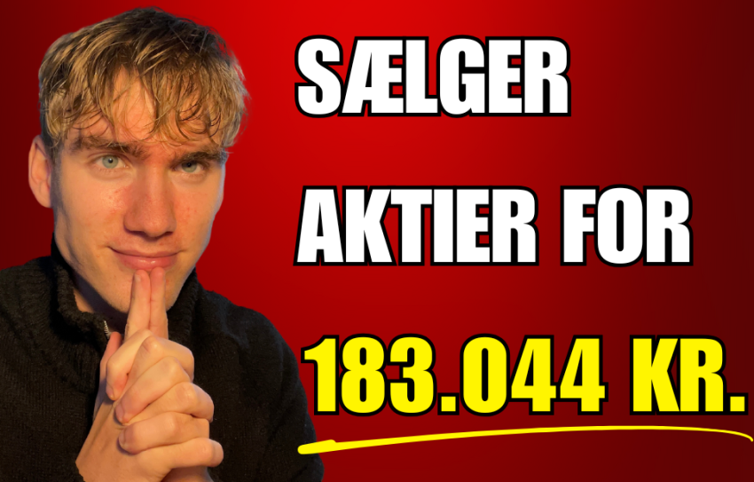 Sælger aktier for 183k