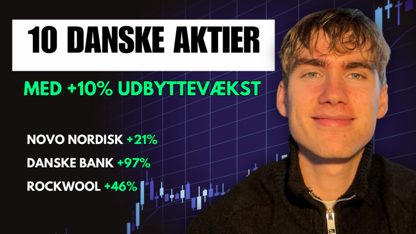 Danske aktier med udbytte vækst 2025