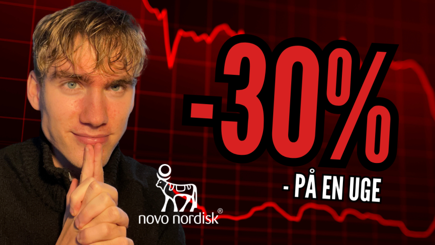 Novo falder 30 pct på en uge