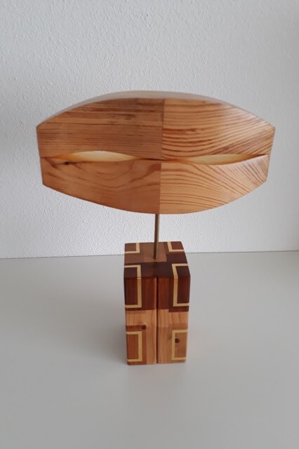 wood abstract sculpture
