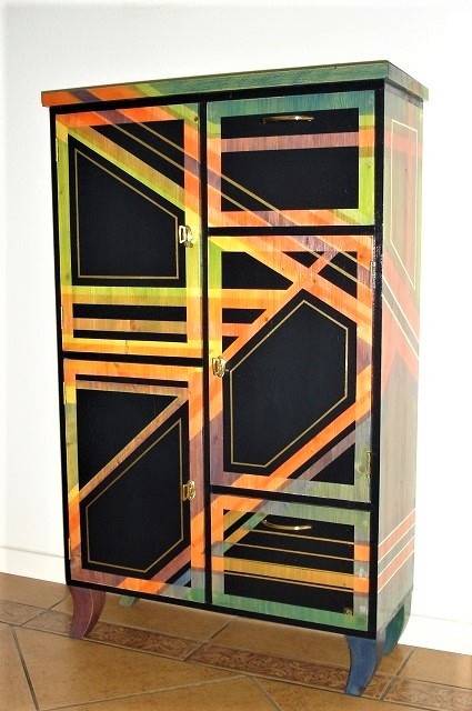 kastje painted wooden cabinet