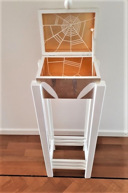 box interior with gold leaf