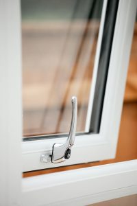 upvc window close up