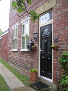 black upvc front door