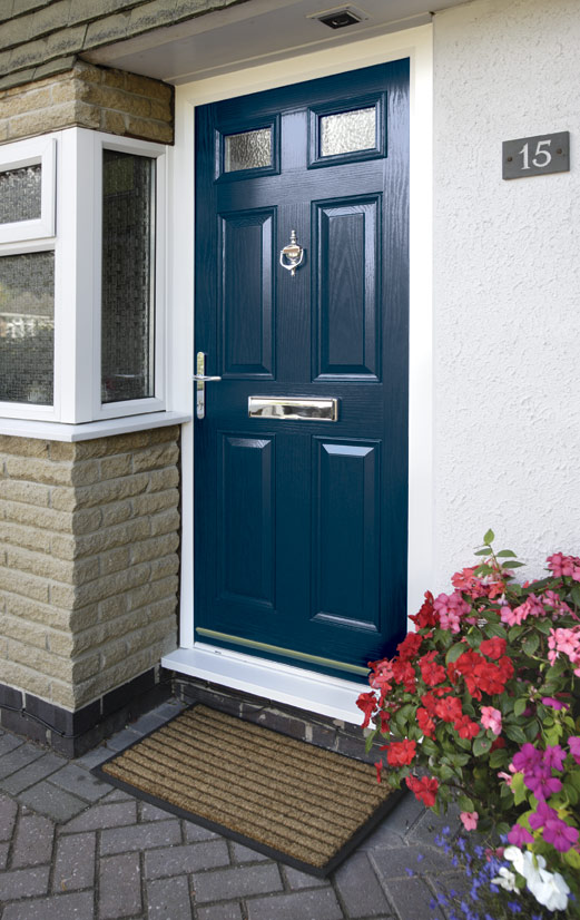 Blue Composite Door