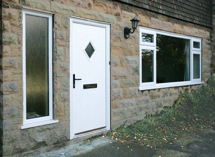 white composite door