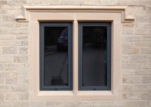 anthracite grey aluminium window