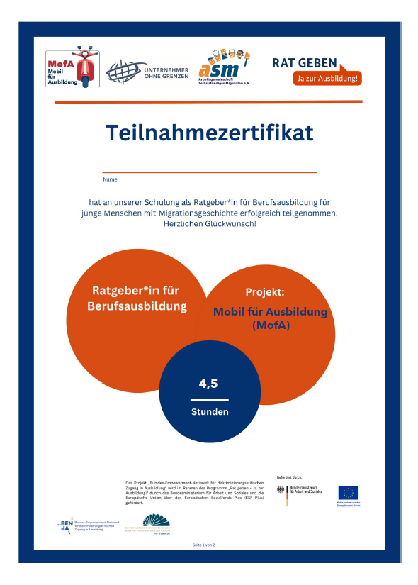 zertifikat