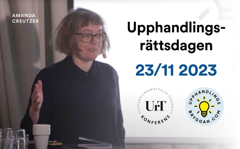 Konst på Upphandlingsrättsdagen 23.11.2023