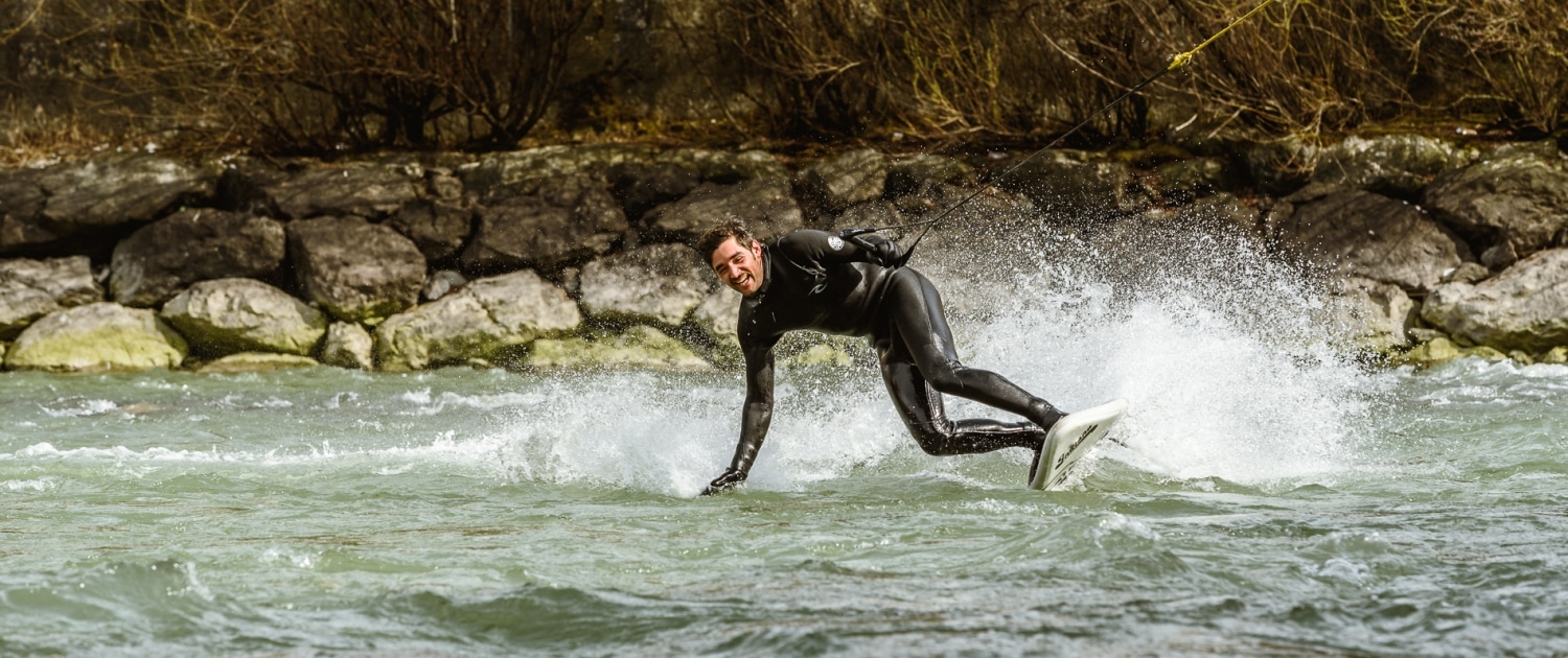 Andy FUN UP STREAM SURFING