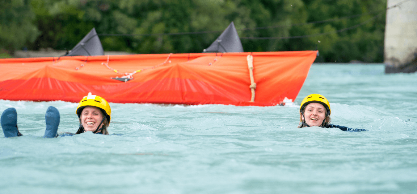 Schwimmen im Fluss