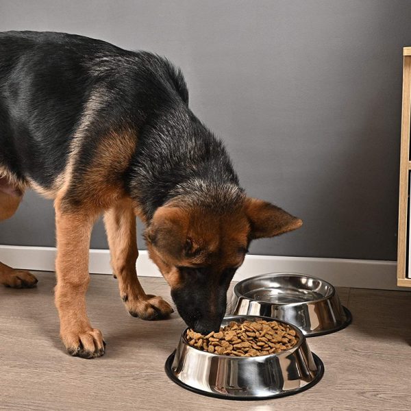 Dog Feeding Bowl Non-Slip Stainless Steel Pet Bowls Water Bowl and Food Bowl - 37cm - Image 2