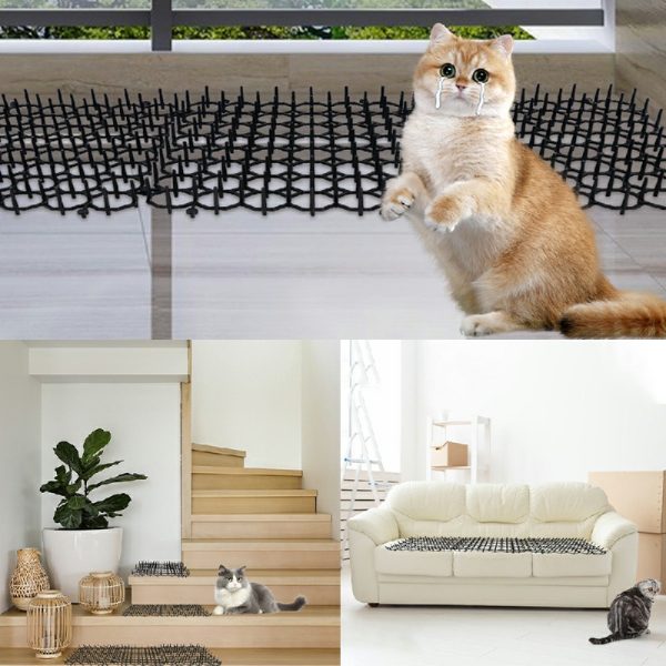 12pcs Cat Scat Mat Animal Deterrent Mat with Spikes Prickle Strip Dig Stopper - Image 7