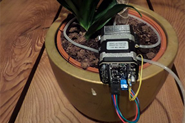 Automated watering with uStepper