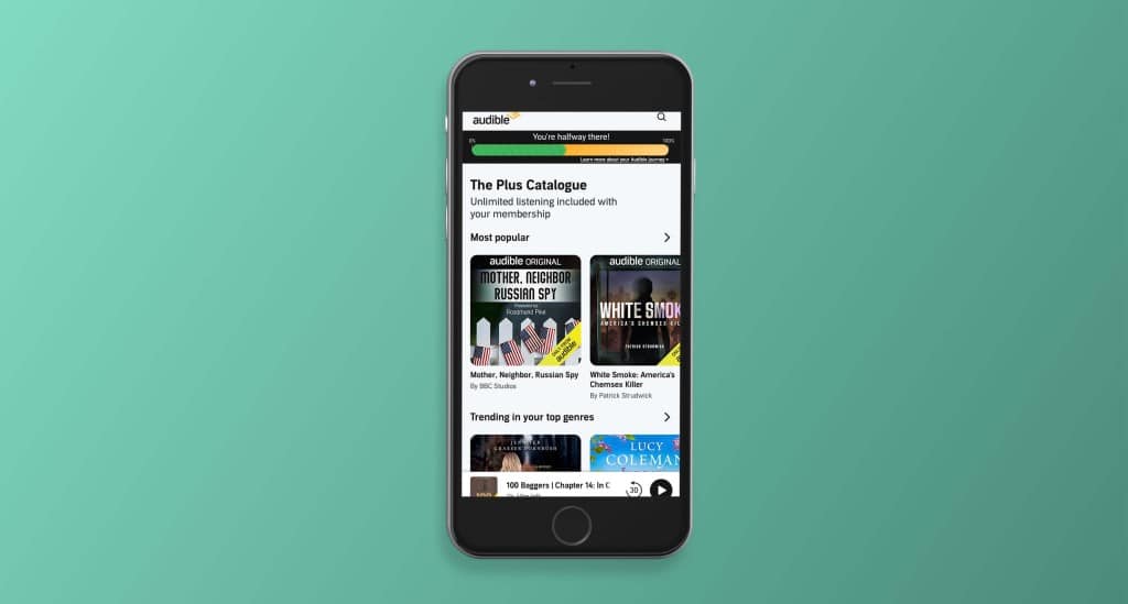 audible lydbok app