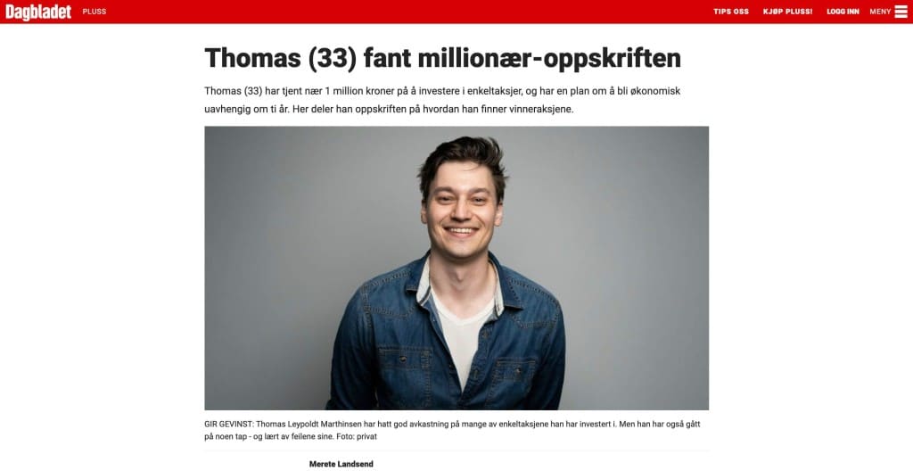 Thomas Leypoldt Marthinsen i dagbladet