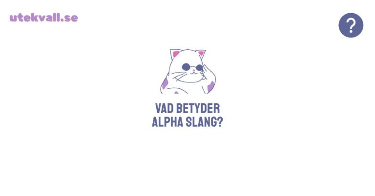 Vad betyder alpha slang