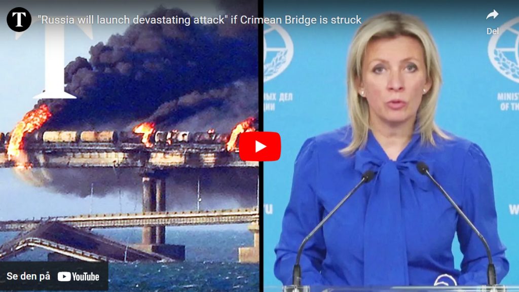 Satellittbilder viser at Russland ikke lenger bruker Krim-broen til å forsyne tropper i Ukraina