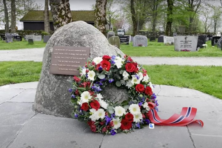 Verdig 8. mai avduking av minnesmerke på Sola kirkegård.